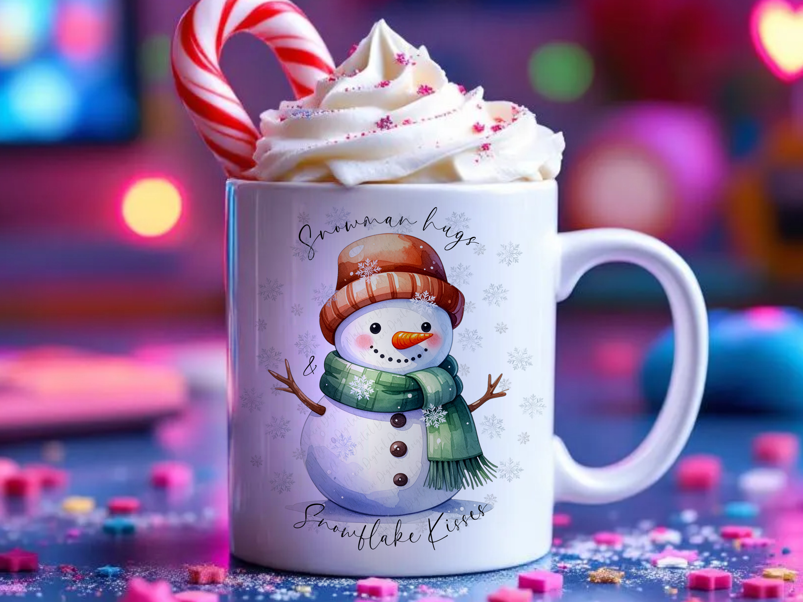 Snowman Hugs & Snowflake kisses x 20